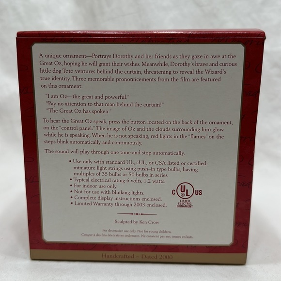 Hallmark Ornament, The Wizard of Oz - Picture 2 of 4